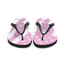 Load image into Gallery viewer, Flip-Flops | Pink-White | Just Stand Flag | Sizes: Men&#39;s 6-11 and Women&#39;s 7-12