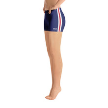 Load image into Gallery viewer, Women&#39;s Performance Shorts | Navy-White-Red | Regular Waist | Just Stand | Sizes: XS - 3XL