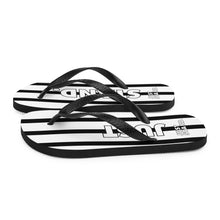 Load image into Gallery viewer, Flip-Flops | White-Black | Just Stand | Sizes: Men&#39;s 6-11 and Women&#39;s 7-12