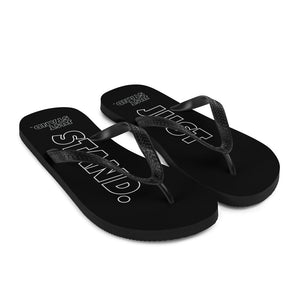 Flip-Flops | Black | Just Stand | Sizes: Men's 6-11 and Women's 7-12