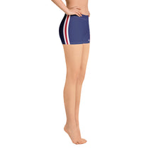 Load image into Gallery viewer, Women&#39;s Performance Shorts | Navy-White-Red | Regular Waist | Just Stand | Sizes: XS - 3XL