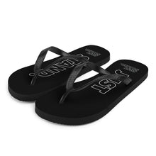 Load image into Gallery viewer, Flip-Flops | Black | Just Stand | Sizes: Men&#39;s 6-11 and Women&#39;s 7-12