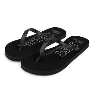 Flip-Flops | Black | Just Stand | Sizes: Men's 6-11 and Women's 7-12