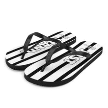 Load image into Gallery viewer, Flip-Flops | White-Black | Just Stand | Sizes: Men&#39;s 6-11 and Women&#39;s 7-12