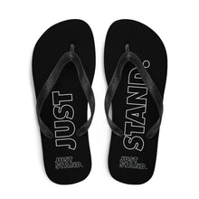 Load image into Gallery viewer, Flip-Flops | Black | Just Stand | Sizes: Men&#39;s 6-11 and Women&#39;s 7-12