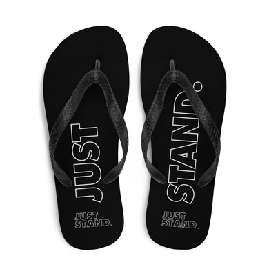 Flip-Flops | Black | Just Stand | Sizes: Men's 6-11 and Women's 7-12