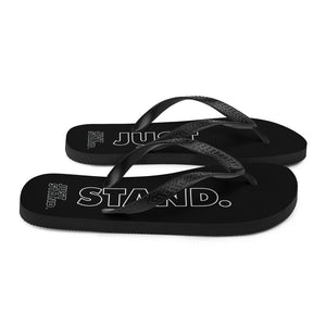 Flip-Flops | Black | Just Stand | Sizes: Men's 6-11 and Women's 7-12