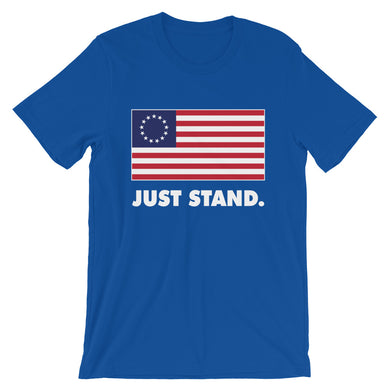 Unisex Short Sleeve Crew Neck T-Shirt | True Royal | Contemporary Fit | Betsy Ross Flag | Sizes: S - 4XL