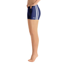 Load image into Gallery viewer, Women&#39;s Performance Flex Shorts | Navy-White | Regular Waist | Just Stand Flag | Sizes: XS - 3XL