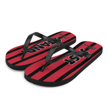 Load image into Gallery viewer, Flip-Flops | Black-Red | Just Stand | Sizes: Men&#39;s 6-11 and Women&#39;s 7-12