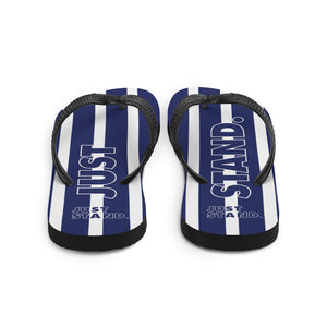 Flip-Flops | Navy-White | Just Stand | Sizes: Men's 6-11 and Women's 7-12