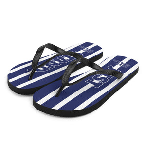 Flip-Flops | Navy-White | Just Stand | Sizes: Men's 6-11 and Women's 7-12