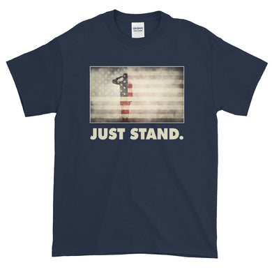 Men's Short Sleeve Crew Neck 6 oz. T-Shirt | Navy | Classic Fit | Salute USA Flag | Sizes: S - 5XL