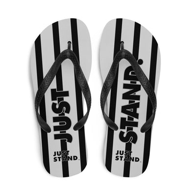 Flip-Flops | Grey-Black | Just Stand | Sizes: Men's 6-11 and Women's 7-12